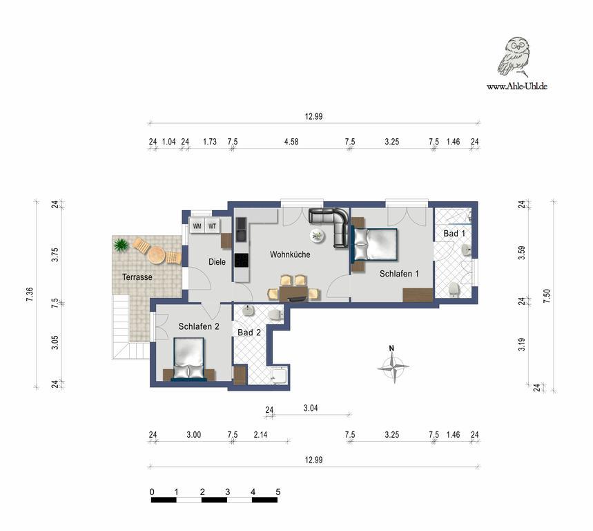 Ahle Uhl Apartment Honningen  Ngoại thất bức ảnh